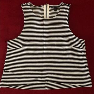 Banana Republic- striped jersey knit crop top